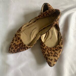 Time and Tru Leopard Print Flats